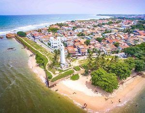 Vista aérea del Fuerte de Galle